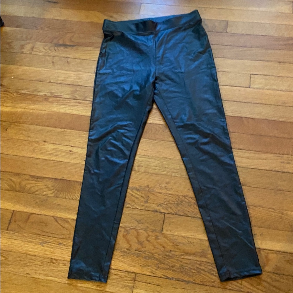 PLEATHER PANTS SZ S